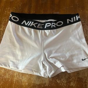 Black And White Nike Pros Size XL